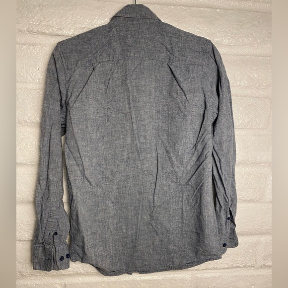 Obey Chambray Button up shirt Sz S - Picture 2 of 4